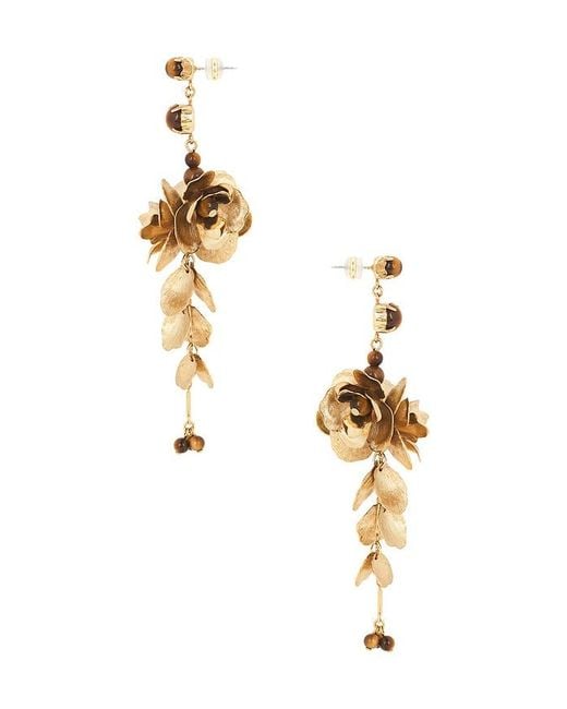 Shashi Metallic Gardenia Earring