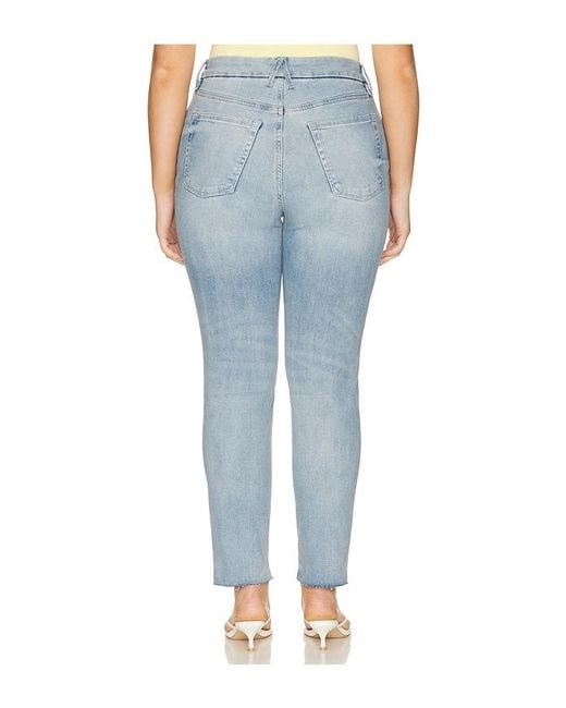 GOOD AMERICAN Blue Always Fits Good Classic Slim Straight Jeans
