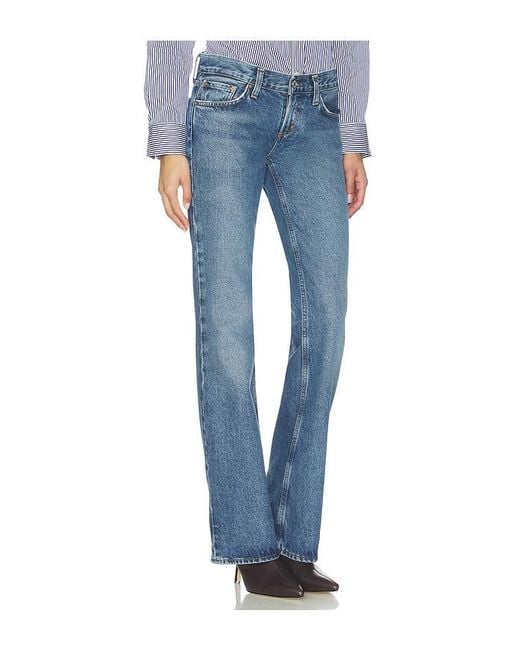 Agolde Blue Low Rise Boot Jeans