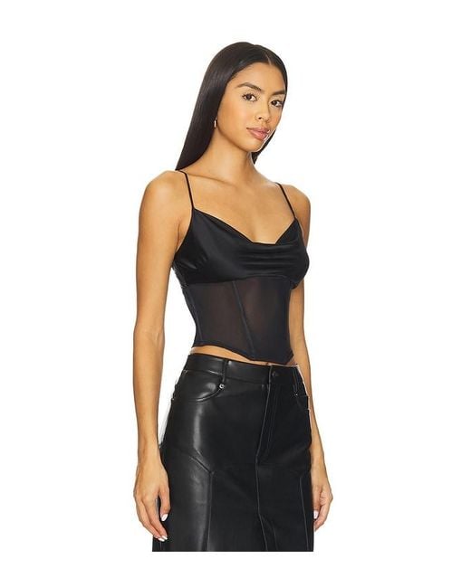 Fleur du Mal Black Nora Corset Top