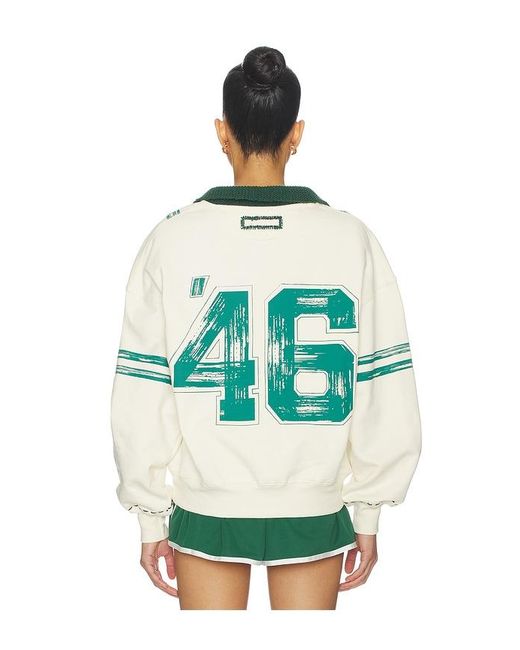 DANNIJOPRO Green The Letterman Pullover