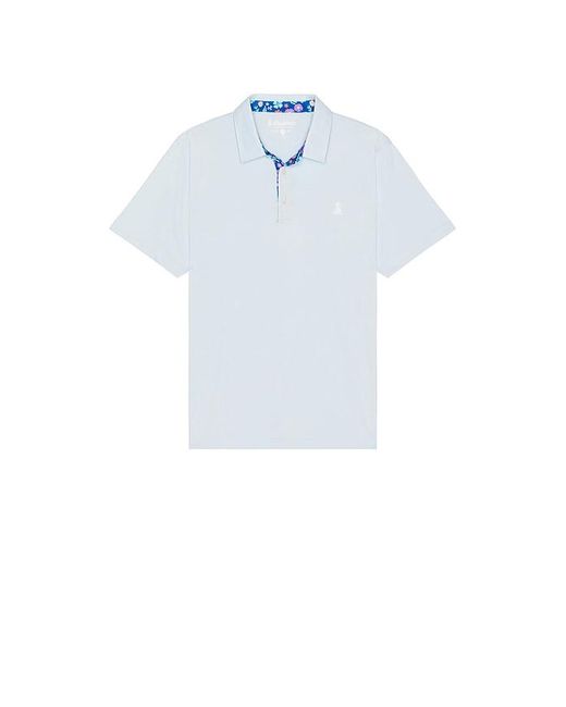 Chubbies Blue The Baby Bell Performance Polo for men