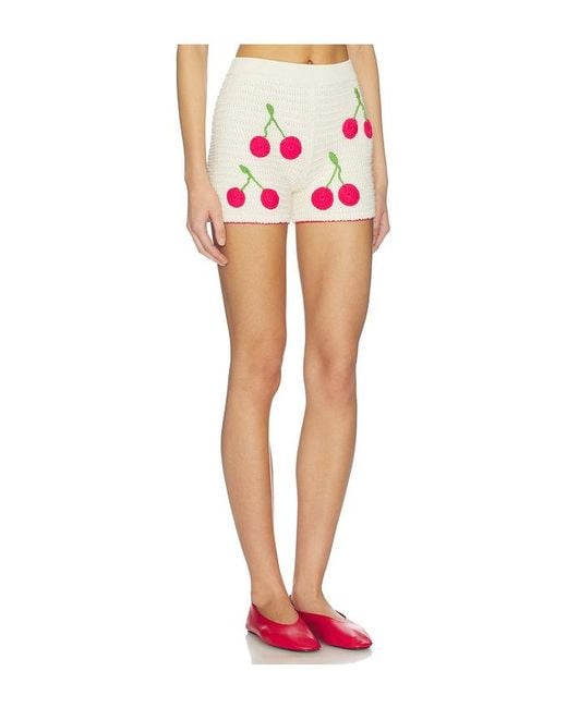 CAPITTANA White Sasha Cherry Short