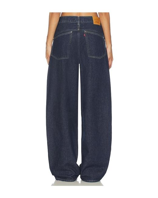 Levi's Blue Super Baggy Barrel Jeans