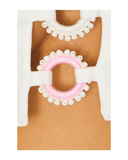 MY BEACHY SIDE White X Revolve Square Neck Crop Top