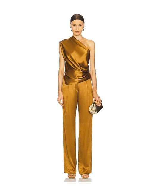 The Sei Yellow Wide Leg Trouser