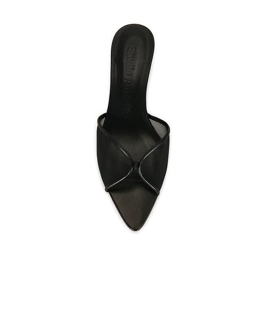 STUDIO AMELIA Black Jacques 50 Mule