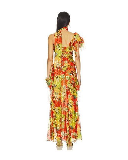 Siedres Orange Monica Dress