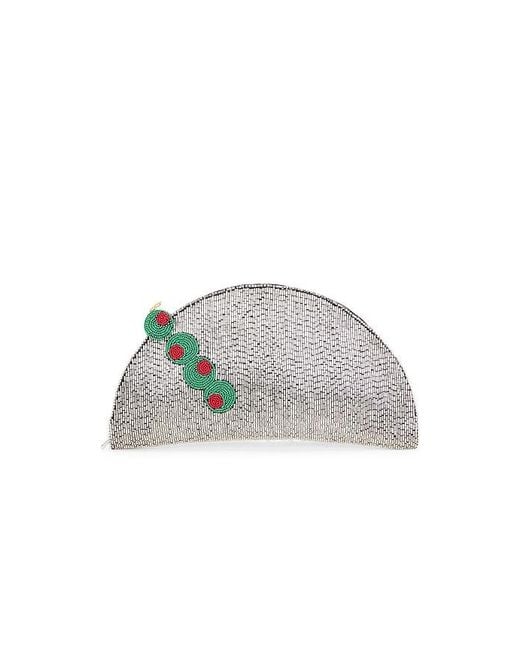 Simon Miller Multicolor Beaded Lune Clutch