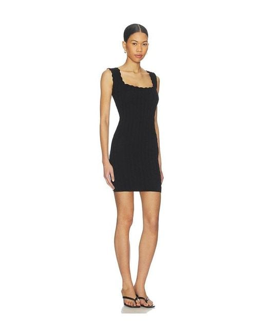 Frankie's Bikinis Black Jules Cable Mini Dress