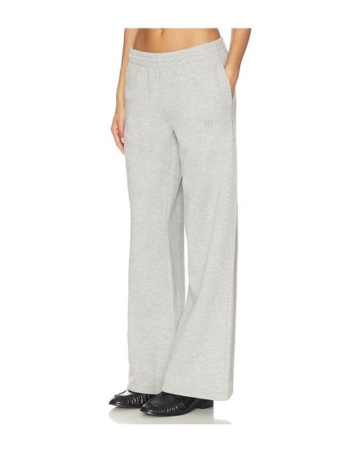 Anine Bing White Kacey Sweatpant Monogram