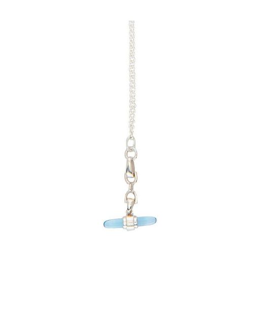 Loren Stewart Multicolor Lunette Barbell Link Necklace