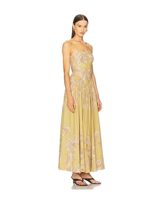 Hemant & Nandita Metallic Corset Maxi Dress