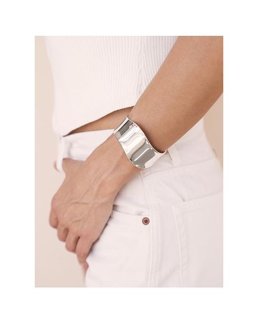 Ettika White Smooth Cuff Bracelet