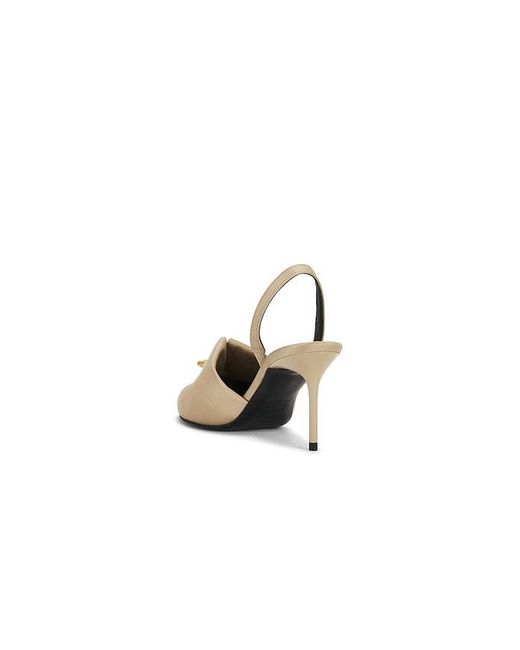 Balmain White Piercing Slingback Pump
