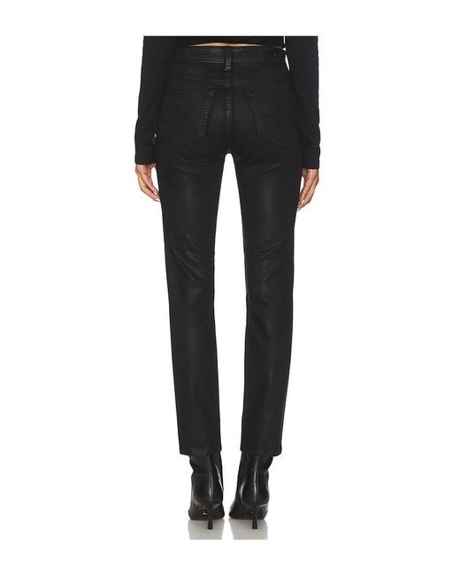AG Jeans Black Mari Straight