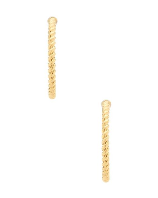 Luv Aj Metallic The Xl Sierra Rope Hoops Eaarring