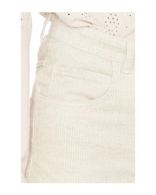 Isabel Marant White Ruthie Pant