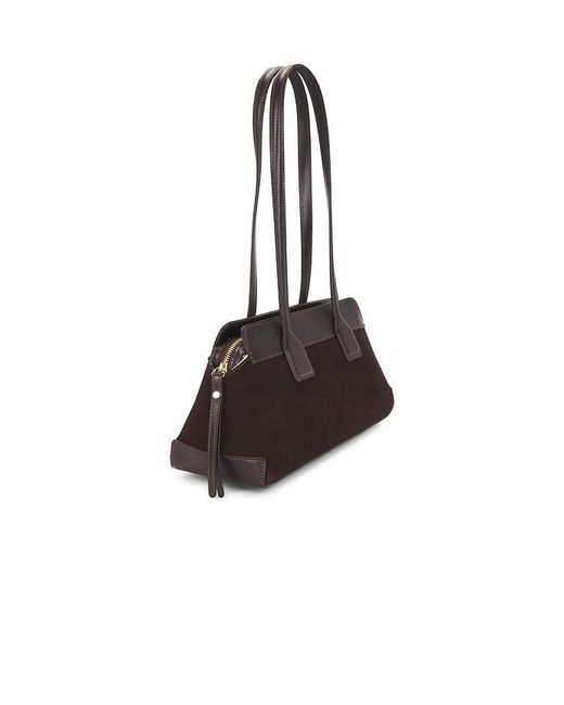 Flattered Black Greta Shoulder Bag