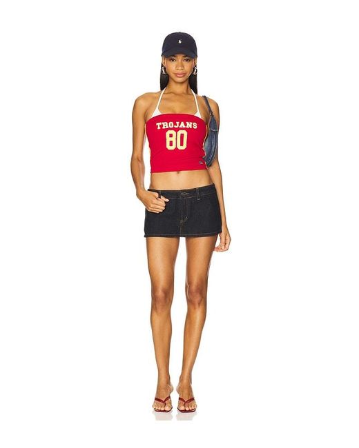 Hype and Vice Red University Of Southern California Jersey Tube Top