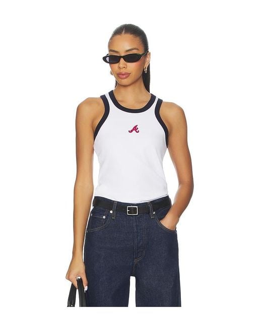 Terez Blue X Revolve Braves Scoop Armhole Rib Tank Top