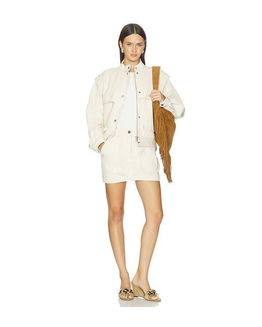 Isabel Marant White Estera Mini Skirt