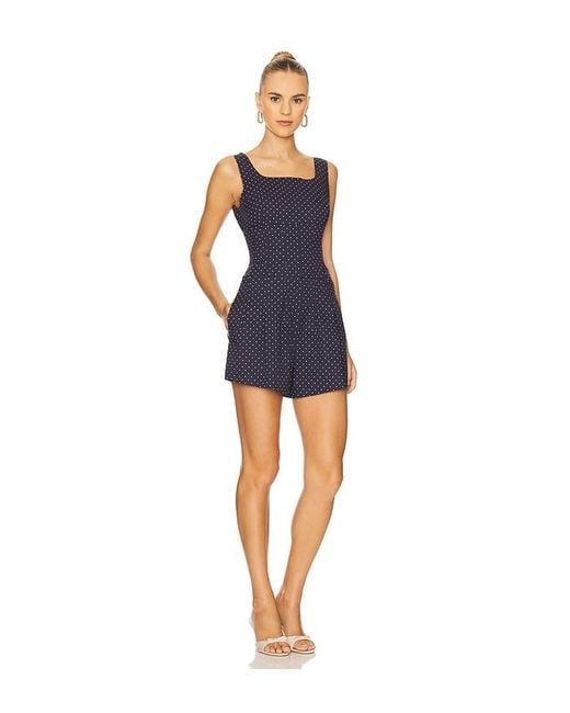 WeWoreWhat Blue Corset Romper