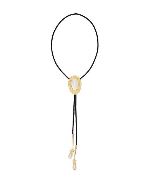 petit moments Black Dolly Bolo Tie Necklace