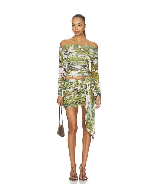 Coyle Top en Multi AFRM en coloris Green