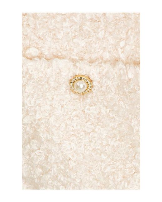 MAJORELLE White Garcela Faux Pearl Vest