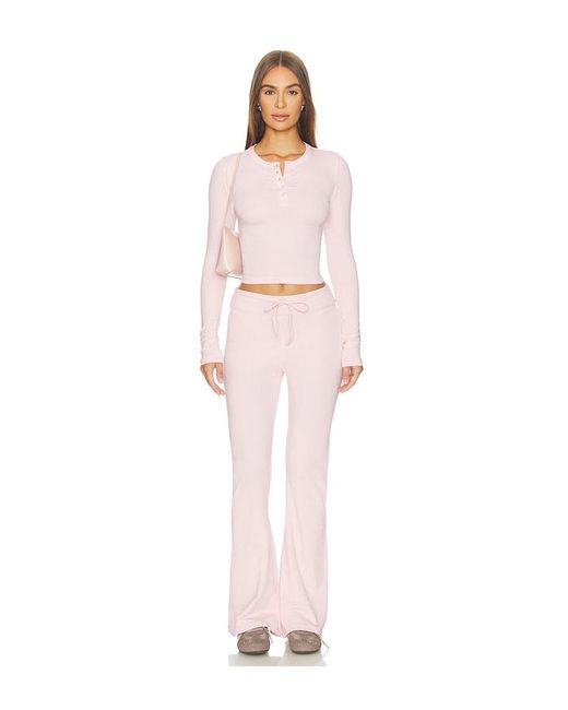 WellBeing + BeingWell Pink Coralie Pant