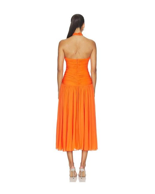 Ronny Kobo Orange Wrenley Dress