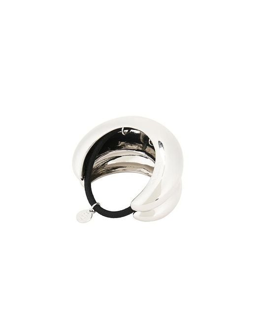 Lelet White Glossy Double Domed Pony Cuff