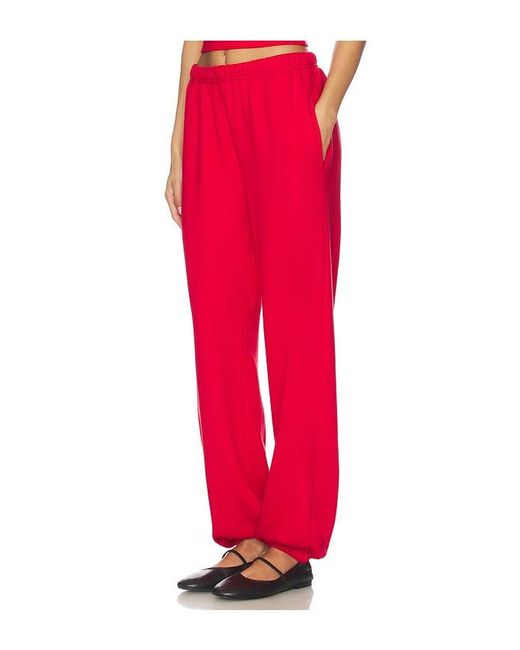 ÉTERNE Red Boyfriend Pocket Sweatpant