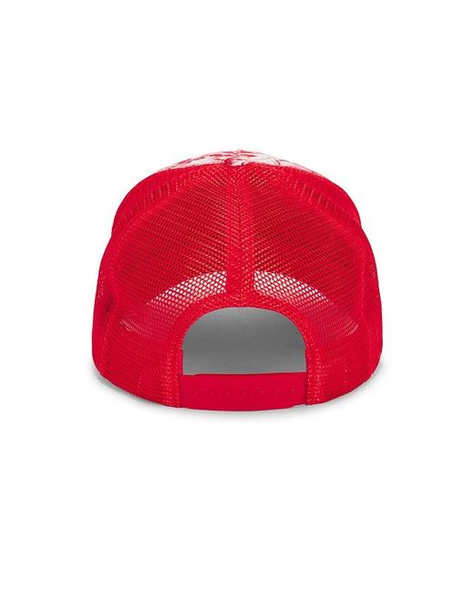 Gorra De Camionero Camo En Color Rojo Talla Boys Lie de color Red