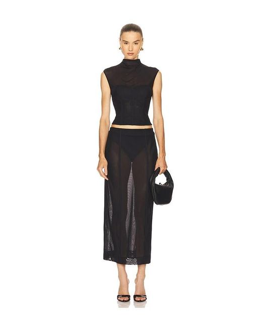 Camila Coelho Black Fidela Top