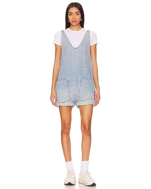 Free People Blue X We The Free High Roller Shortall