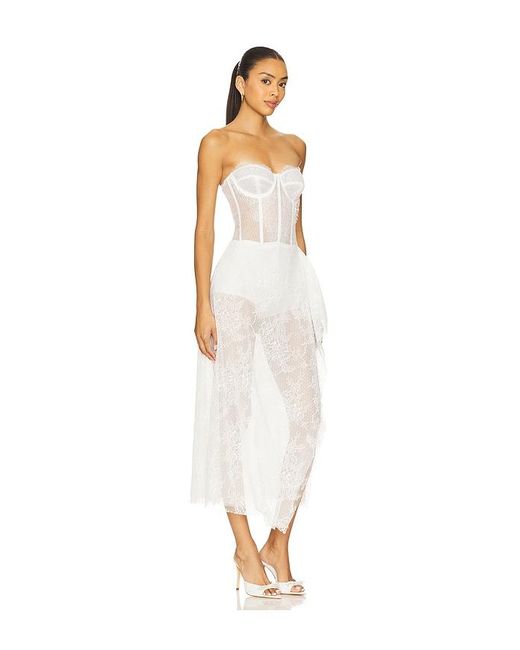 Katie May White Katherine Midi Dress