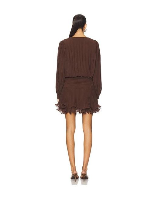 Line & Dot Brown Twyla Mini Dress