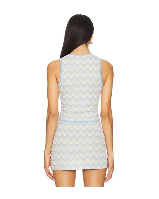 Lata Top en Baby Blue Devon Windsor en coloris White