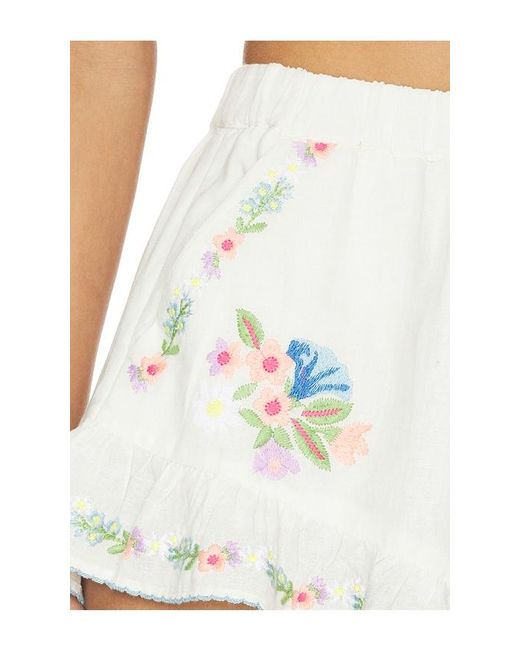 Show Me Your Mumu White Cannes Shorts