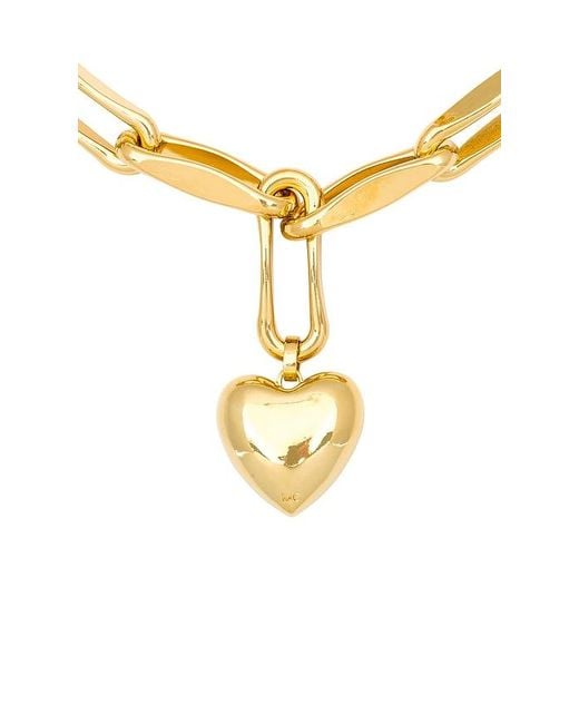 Joolz by Martha Calvo Metallic Heart Chain Necklace