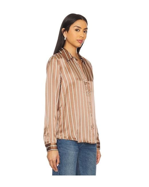'Agence 'Agence Blusa Tyler En Color Chocolate Talla En L'Agence de color Blue