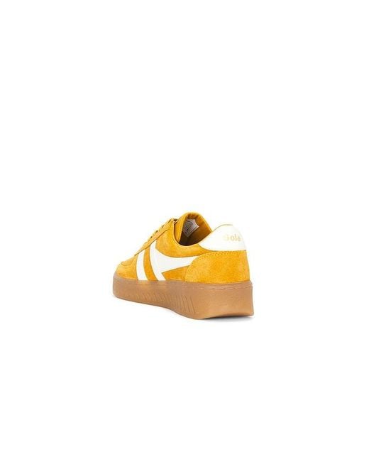 Gola Yellow Grandslam Suede Sneakers
