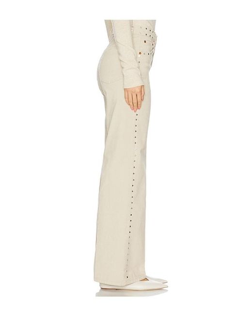 Re/done White High Rise Wide Leg Jeans