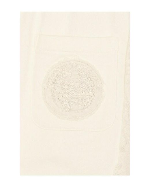 Honor The Gift White Denim Panel Flare Sweatpant for men