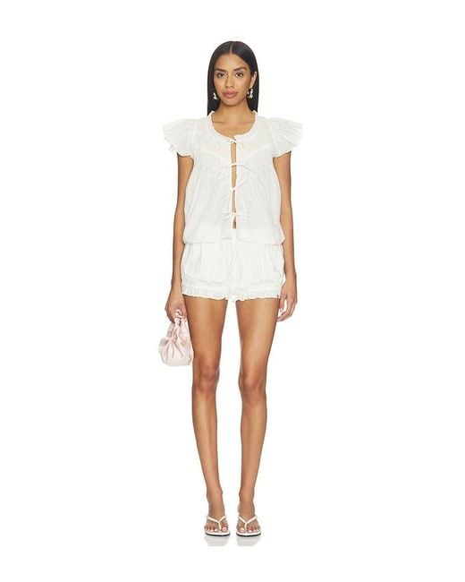 Megan Top en White For Love & Lemons