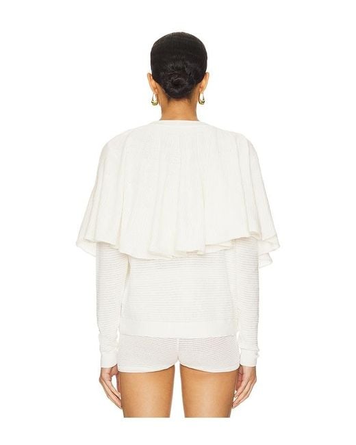 Siedres White Xenia Cardigan