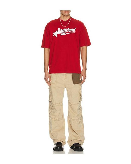 Badfriend Red Star Logo Tee for men