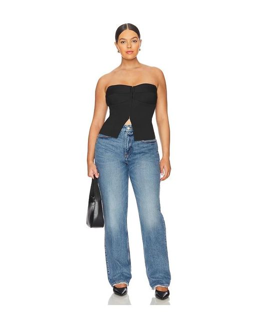 GOOD AMERICAN Blue Good 90S Straight Leg Jeans